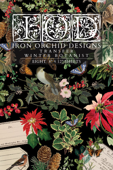 Winter Botanist IOD Transfer 8x12 Pad™-Iron Orchid Designs